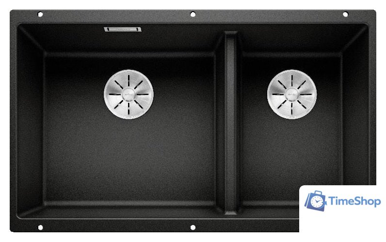 Кухонная мойка Blanco Subline 430/270-U 525991 (черный) - Изображение №1 — Интернет-магазин Time-Shop