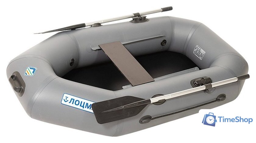 Гребная лодка Лоцман Гребная стандарт ЛС-220 (серый) - Изображение №1 — Интернет-магазин Time-Shop