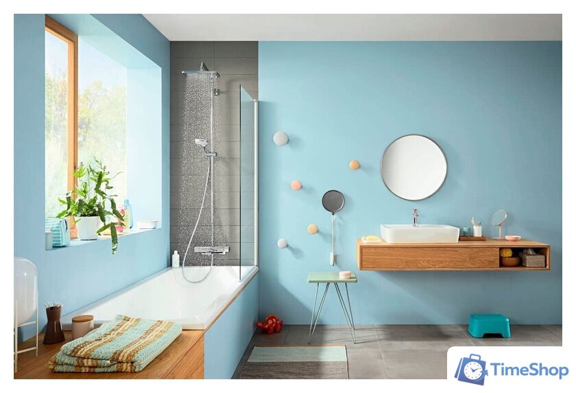 Душевая система  Hansgrohe Croma E Showerpipe 280 1jet 27687000 - Изображение №4 — Интернет-магазин Time-Shop