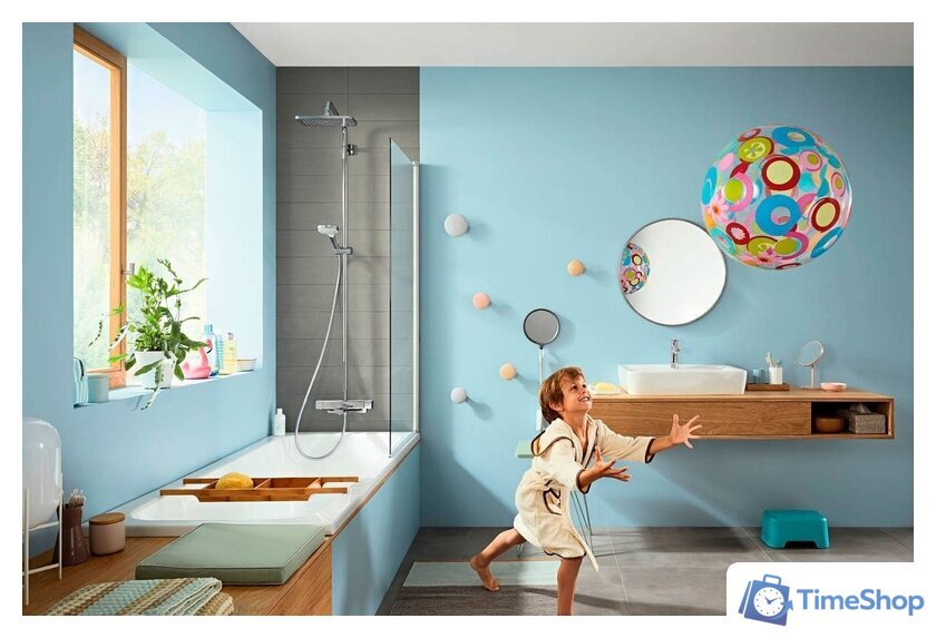 Душевая система  Hansgrohe Croma E Showerpipe 280 1jet 27687000 - Изображение №2 — Интернет-магазин Time-Shop