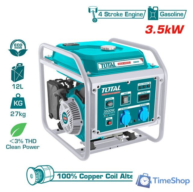 Бензиновый генератор Total TP340001 - Изображение №1 — Интернет-магазин Time-Shop