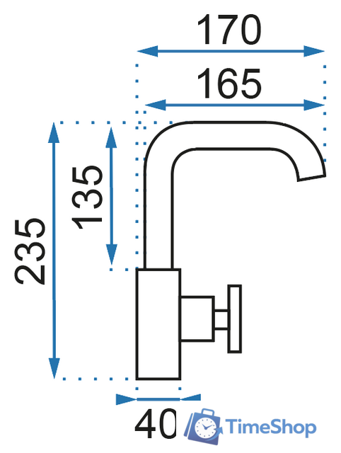 Смеситель Rea Vertigo Side REA-B8767 (черный) - Изображение №4 — Интернет-магазин Time-Shop