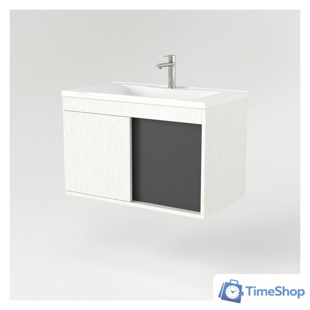  Дабер Тумба под умывальник 014 Тобага/Эридан/Артвин 60 Т14.6Т.0.20 (белый древесный/серый) - Изображение №2 — Интернет-магазин Time-Shop