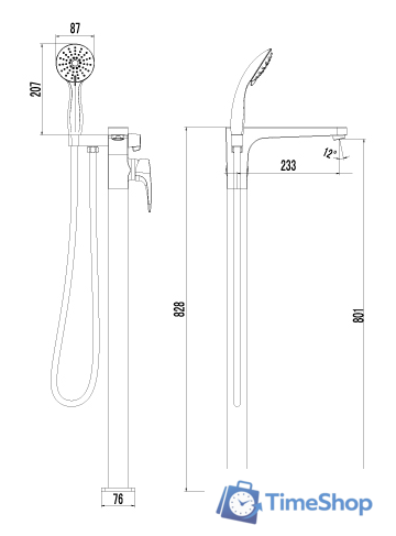 Смеситель Lemark Shift [LM4344C] - Изображение №2 — Интернет-магазин Time-Shop