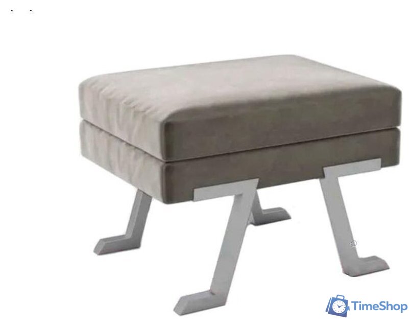 Банкетка Hype Mebel Битл (белый/серый) - Изображение №1 — Интернет-магазин Time-Shop