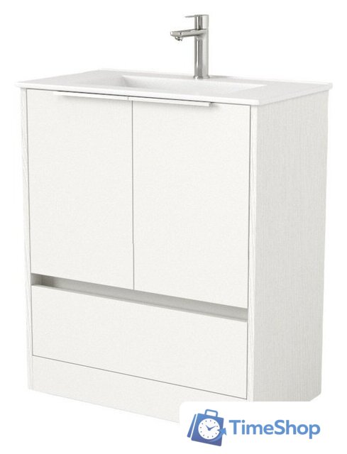  Дабер Тумба под умывальник 017 WeltWasser Deilbach 7517-70 Т17.7W.0.5Б (белый древесный/ручка белая) - Изображение №1 — Интернет-магазин Time-Shop