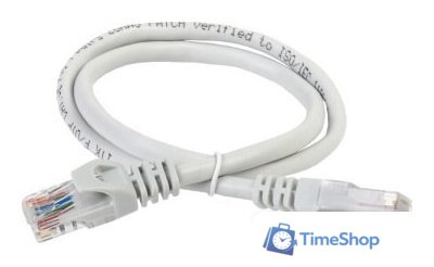 Кабель ITK RJ 45 - RJ45 PC01-C6U-1M (1 м, серый) - Изображение №1 — Интернет-магазин Time-Shop