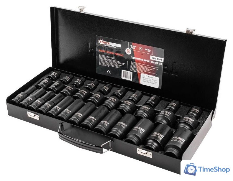 Набор головок слесарных ForceKraft FK-4333-5MPB - Изображение №1 — Интернет-магазин Time-Shop