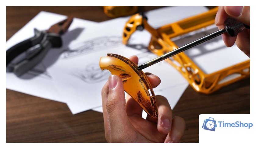 Клавиатура Gravastar Mercury K1 Pro Special Edition Battle-Worn Yellow (GravaStar x Kailh Speedy Mint) - Изображение №9 — Интернет-магазин Time-Shop