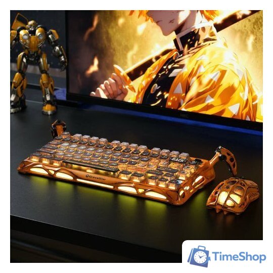 Клавиатура Gravastar Mercury K1 Pro Special Edition Battle-Worn Yellow (GravaStar x Kailh Speedy Mint) - Изображение №7 — Интернет-магазин Time-Shop