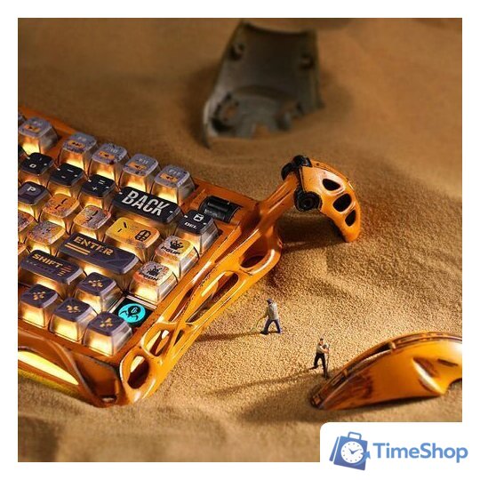 Клавиатура Gravastar Mercury K1 Pro Special Edition Battle-Worn Yellow (GravaStar x Kailh Speedy Mint) - Изображение №3 — Интернет-магазин Time-Shop