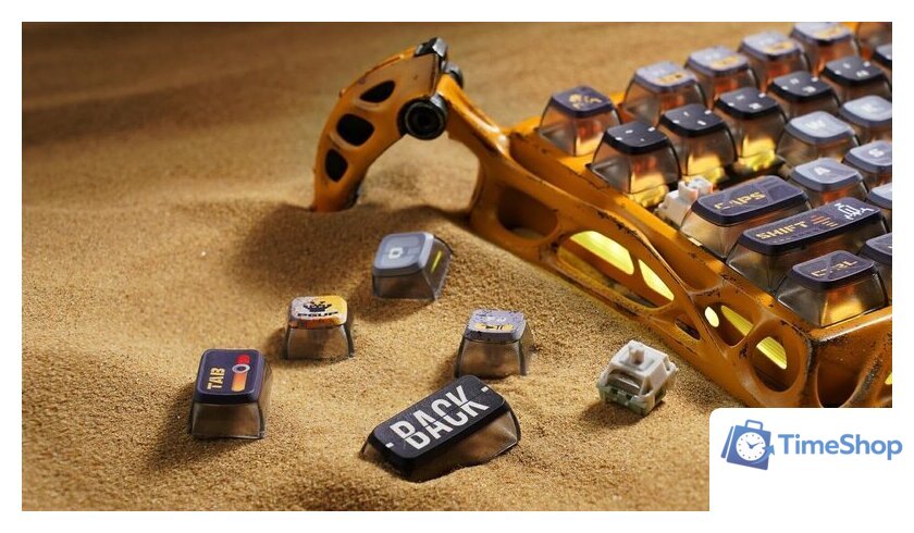 Клавиатура Gravastar Mercury K1 Pro Special Edition Battle-Worn Yellow (GravaStar x Kailh Speedy Mint) - Изображение №8 — Интернет-магазин Time-Shop