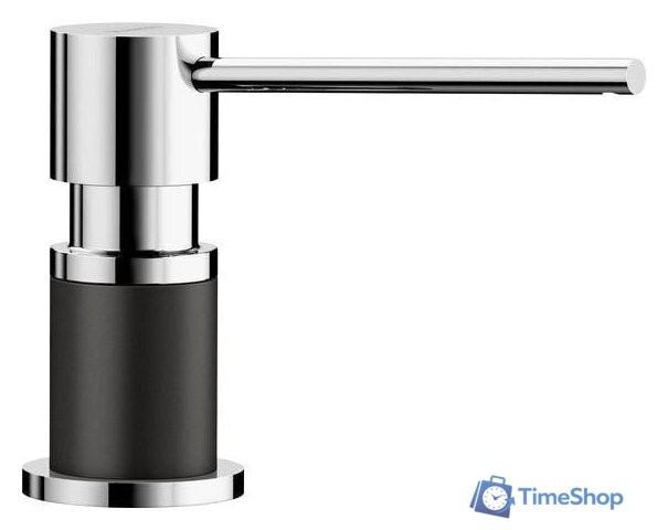 Дозатор для моющего средства Blanco Lato (хром/черный) - Изображение №1 — Интернет-магазин Time-Shop