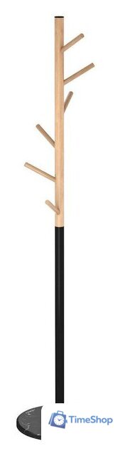 Вешалка для одежды Sheffilton SHT-CR25 (прозрачный лак/черный/мрамор) - Изображение №2 — Интернет-магазин Time-Shop