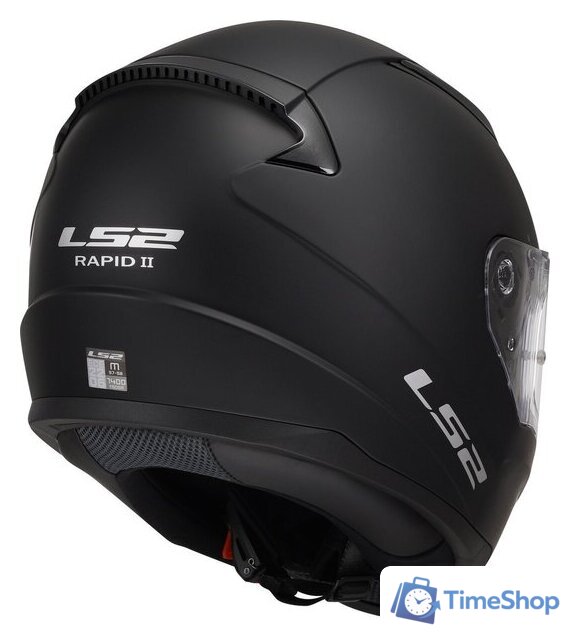 Мотошлем LS2 FF353 Rapid 2 Solid (XL, черный матовый) - Изображение №12 — Интернет-магазин Time-Shop