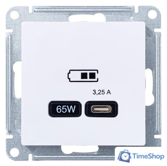 Розетка Type-C Systeme Electric AtlasDesign ATN000127 - Изображение №2 — Интернет-магазин Time-Shop