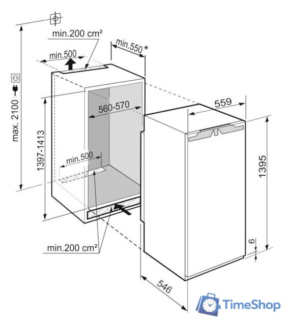 Однокамерный холодильник Liebherr IRBd 4550 Prime - Изображение №3 — Интернет-магазин Time-Shop