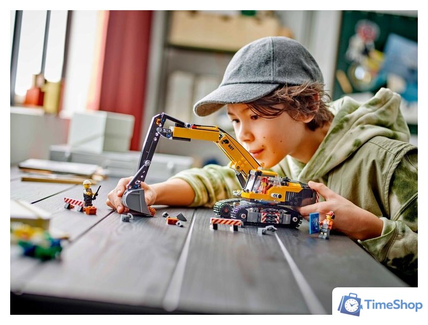 Конструктор LEGO City 60420 Желтый экскаватор - Изображение №7 — Интернет-магазин Time-Shop