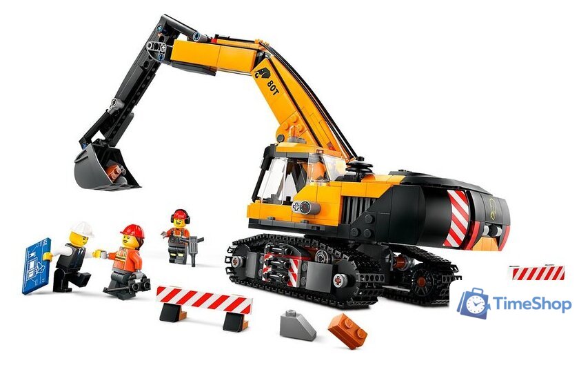 Конструктор LEGO City 60420 Желтый экскаватор - Изображение №3 — Интернет-магазин Time-Shop