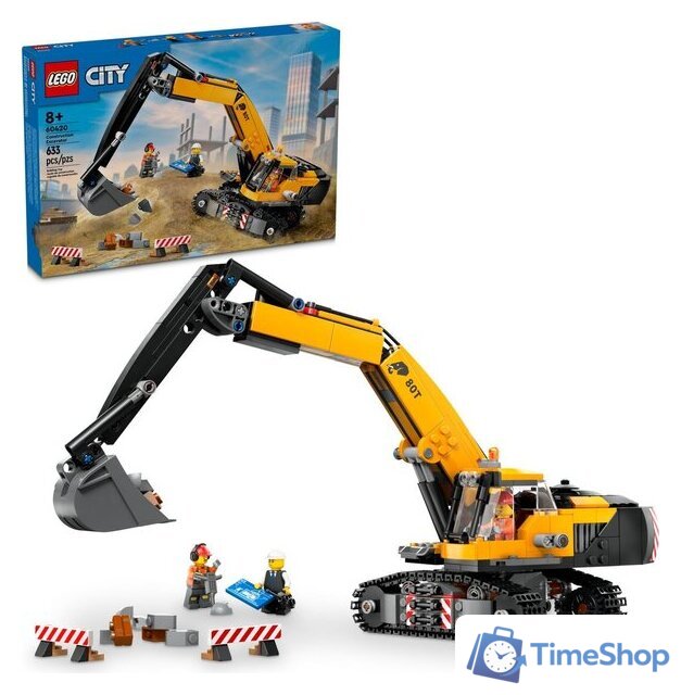 Конструктор LEGO City 60420 Желтый экскаватор - Изображение №2 — Интернет-магазин Time-Shop