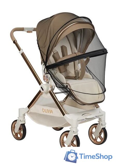 Коляска прогулочная «книга» Farfello Olivia (кварцевый песок) - Изображение №7 — Интернет-магазин Time-Shop