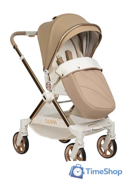 Коляска прогулочная «книга» Farfello Olivia (кварцевый песок) - Изображение №11 — Интернет-магазин Time-Shop