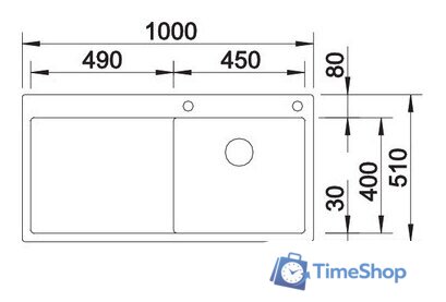 Кухонная мойка Blanco Claron 5 S-IF (правая) - Изображение №4 — Интернет-магазин Time-Shop