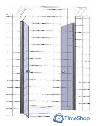 Душевая дверь WeltWasser WW600 600K2-100 - Изображение №3 — Интернет-магазин Time-Shop