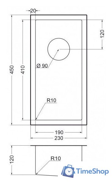 Кухонная мойка Emar EMB-126A PVD Nano Coppery - Изображение №2 — Интернет-магазин Time-Shop