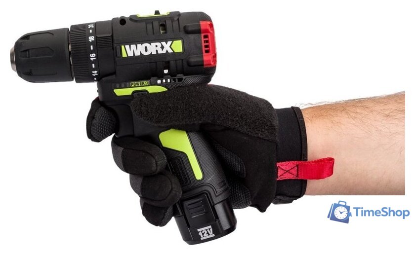 Ударная дрель-шуруповерт Worx Professional WU131X (с 2-мя АКБ, сумка) - Изображение №17 — Интернет-магазин Time-Shop