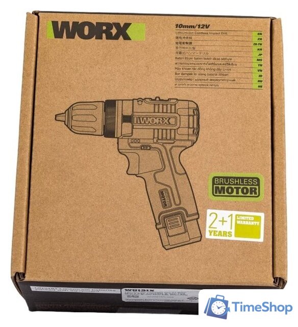 Ударная дрель-шуруповерт Worx Professional WU131X (с 2-мя АКБ, сумка) - Изображение №21 — Интернет-магазин Time-Shop