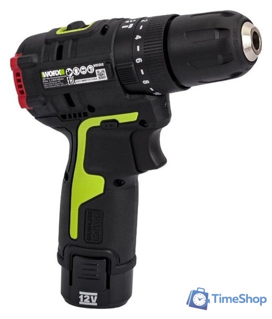 Ударная дрель-шуруповерт Worx Professional WU131X (с 2-мя АКБ, сумка) - Изображение №3 — Интернет-магазин Time-Shop