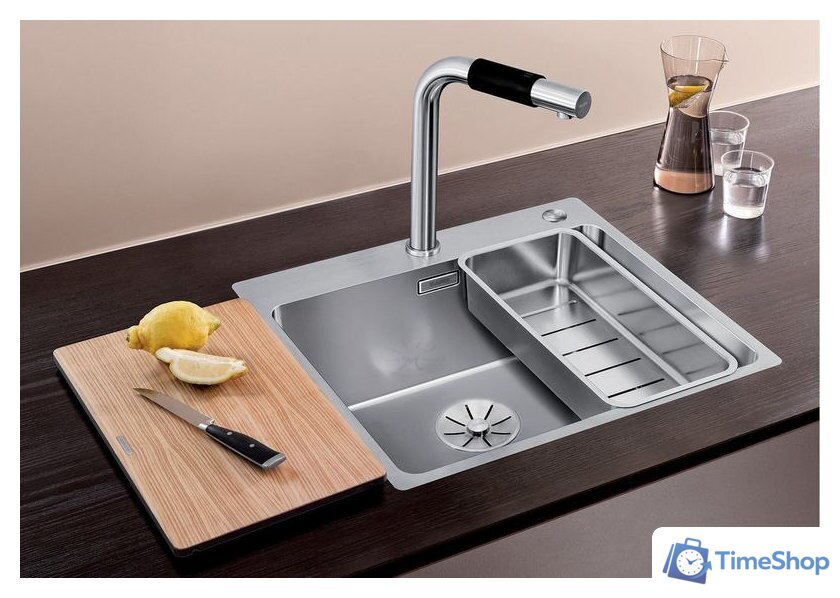 Кухонная мойка Blanco Andano 500-IF/A 525245 (с клапаном-автоматом, сатин) - Изображение №3 — Интернет-магазин Time-Shop