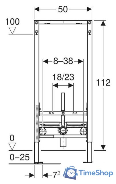 Инсталляция для биде Geberit Duofix 111.510.00.2 - Изображение №3 — Интернет-магазин Time-Shop