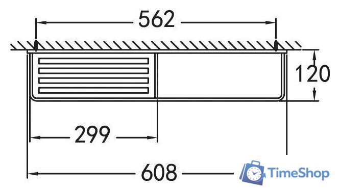 Полка для полотенца Cezares Maxima CZR-F-8916 - Изображение №2 — Интернет-магазин Time-Shop