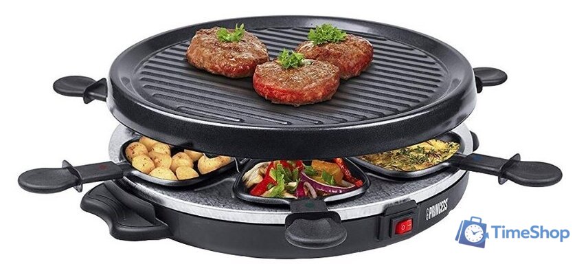 Раклетница Princess 162725 Raclette 6 Grill Party - Изображение №1 — Интернет-магазин Time-Shop
