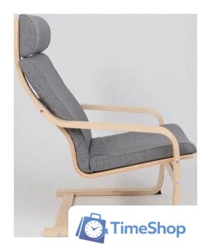 Интерьерное кресло AksHome Relax (ткань, серый QS-9) - Изображение №4 — Интернет-магазин Time-Shop