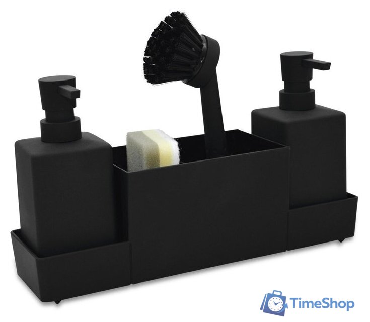 Дозатор для моющего средства HOMY Harmony Set HS02 (черный) - Изображение №1 — Интернет-магазин Time-Shop