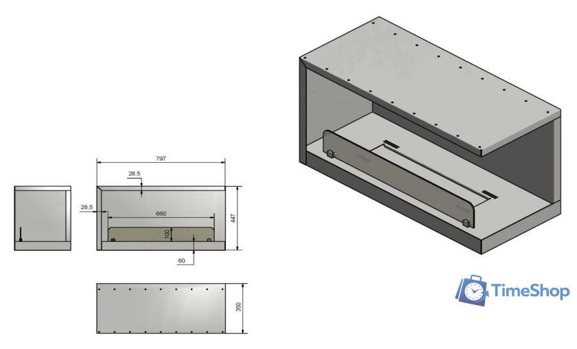 Биокамин Infire Inside P800 Vers2 - Изображение №6 — Интернет-магазин Time-Shop