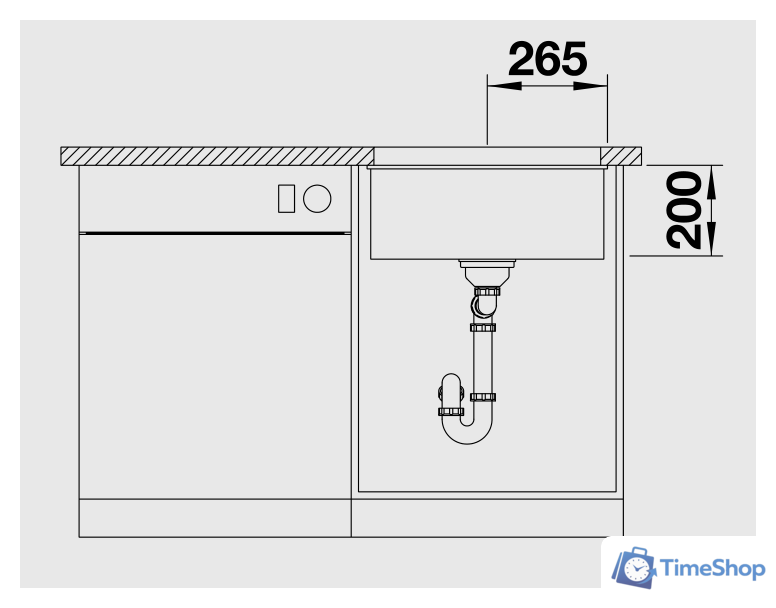 Кухонная мойка Blanco Etagon 500-U Silgranit (серый беж) [522234] - Изображение №4 — Интернет-магазин Time-Shop