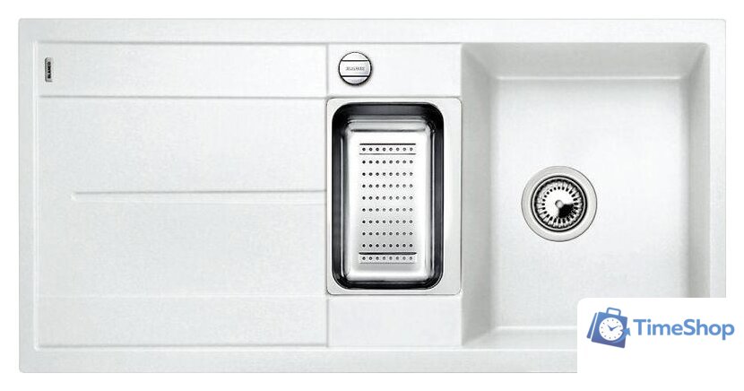 Кухонная мойка Blanco Metra 6 S-F (белый) [519115] - Изображение №1 — Интернет-магазин Time-Shop