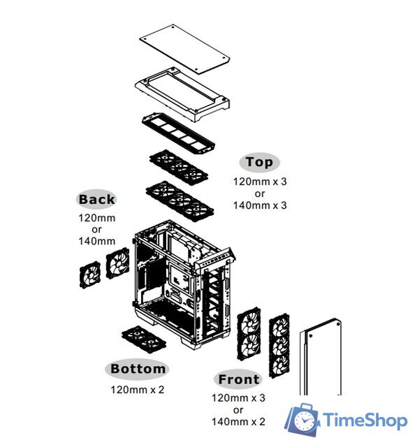 Корпус Thermaltake View 71 Tempered Glass RGB Edition - Изображение №35 — Интернет-магазин Time-Shop