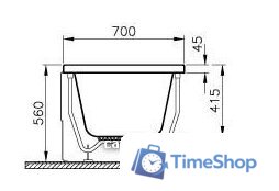Ванна Vitra Neon 160x70 52520001000 - Изображение №4 — Интернет-магазин Time-Shop