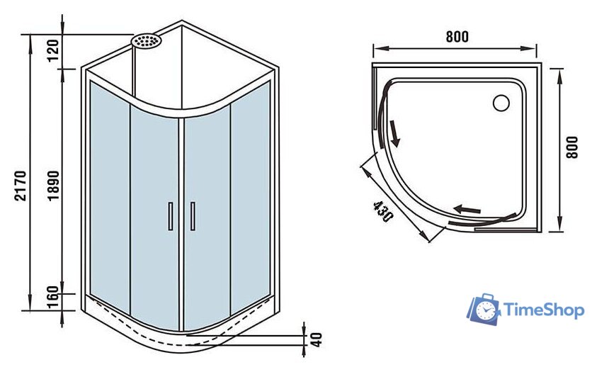 Душевая кабина WeltWasser WW500 Werra 801 - Изображение №13 — Интернет-магазин Time-Shop