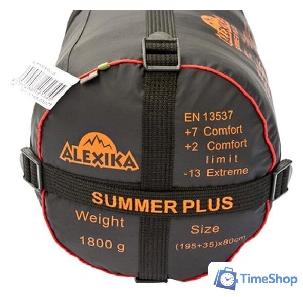 Спальный мешок AlexikA Summer Plus (оливковый, молния справа) - Изображение №13 — Интернет-магазин Time-Shop