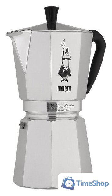 Гейзерная кофеварка Bialetti Moka Express (12 порций) - Изображение №5 — Интернет-магазин Time-Shop