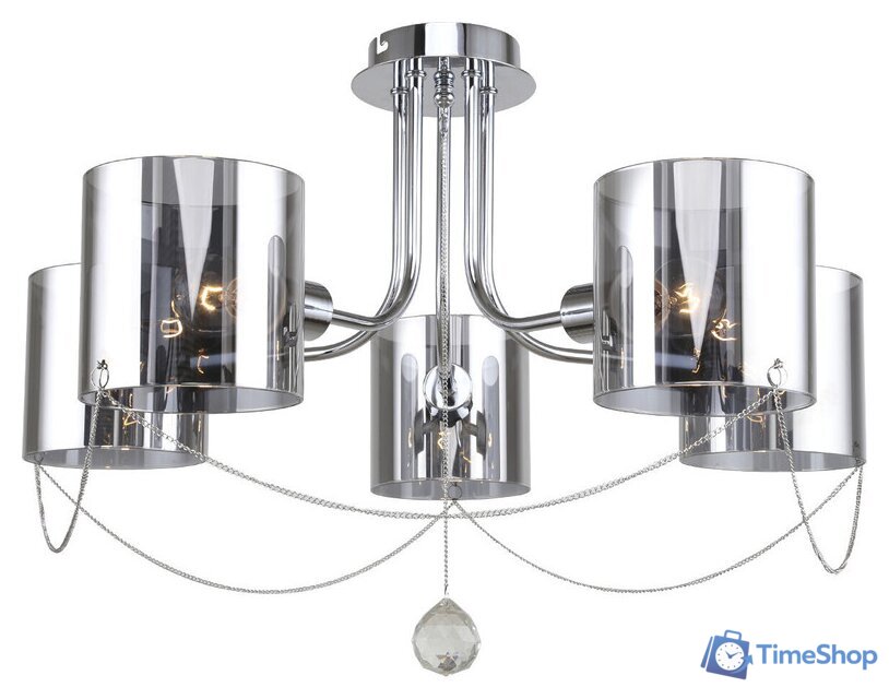 Люстра средней высоты Escada Intense 683/5P E14*40W Chrome - Изображение №1 — Интернет-магазин Time-Shop