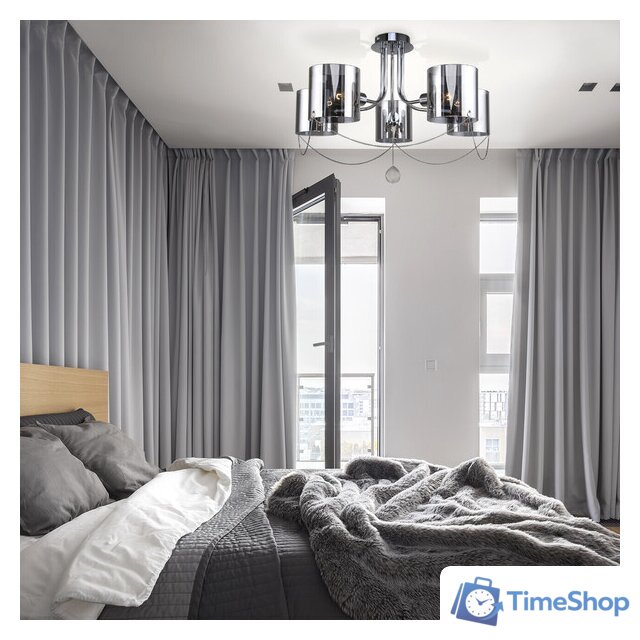 Люстра средней высоты Escada Intense 683/5P E14*40W Chrome - Изображение №6 — Интернет-магазин Time-Shop