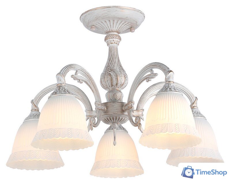 Люстра средней высоты Escada Versailles 1114/5PL E27*60W White - Изображение №1 — Интернет-магазин Time-Shop