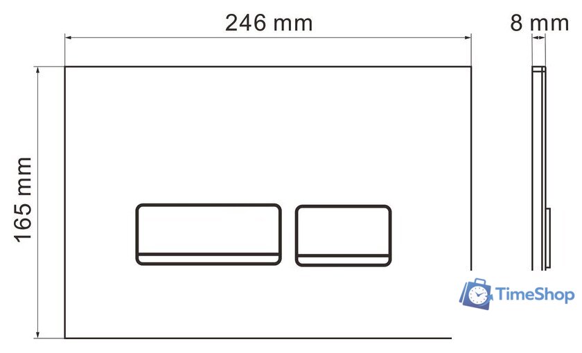 Инсталляция для унитаза Roxen StounFix Dual Fresh 871161 - Изображение №13 — Интернет-магазин Time-Shop